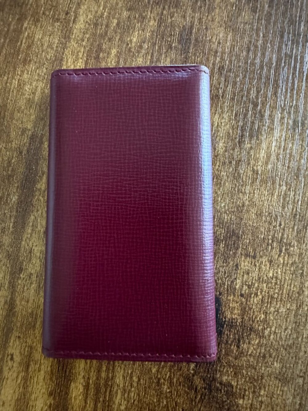 Vintage 1980s Must de Cartier 6 Key Holder Burgundy Leather Box Cloth Cards - Picture 7 of 14